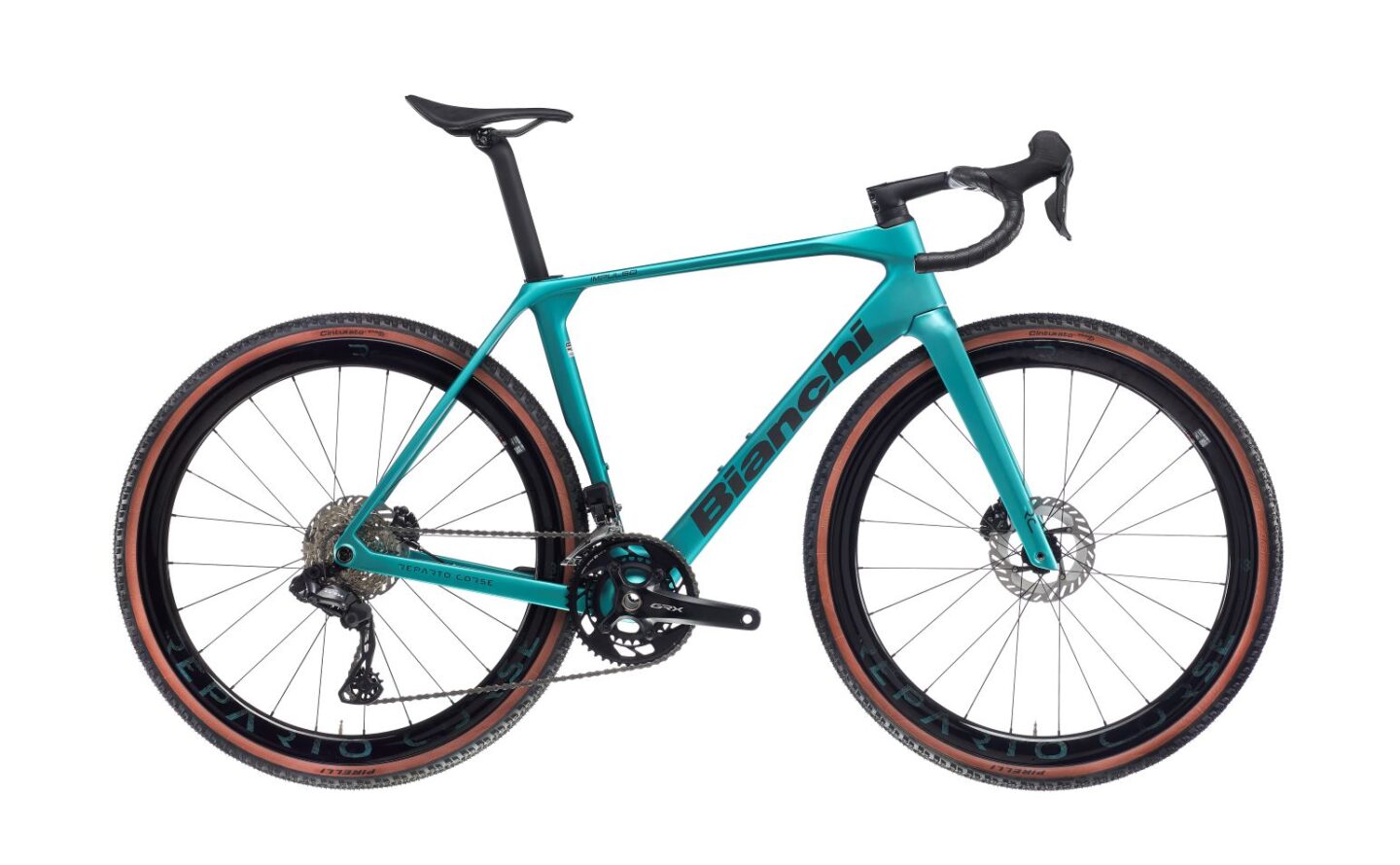 Bianchi Impulso RC Frameset in Celeste Metallic Graphite CK16