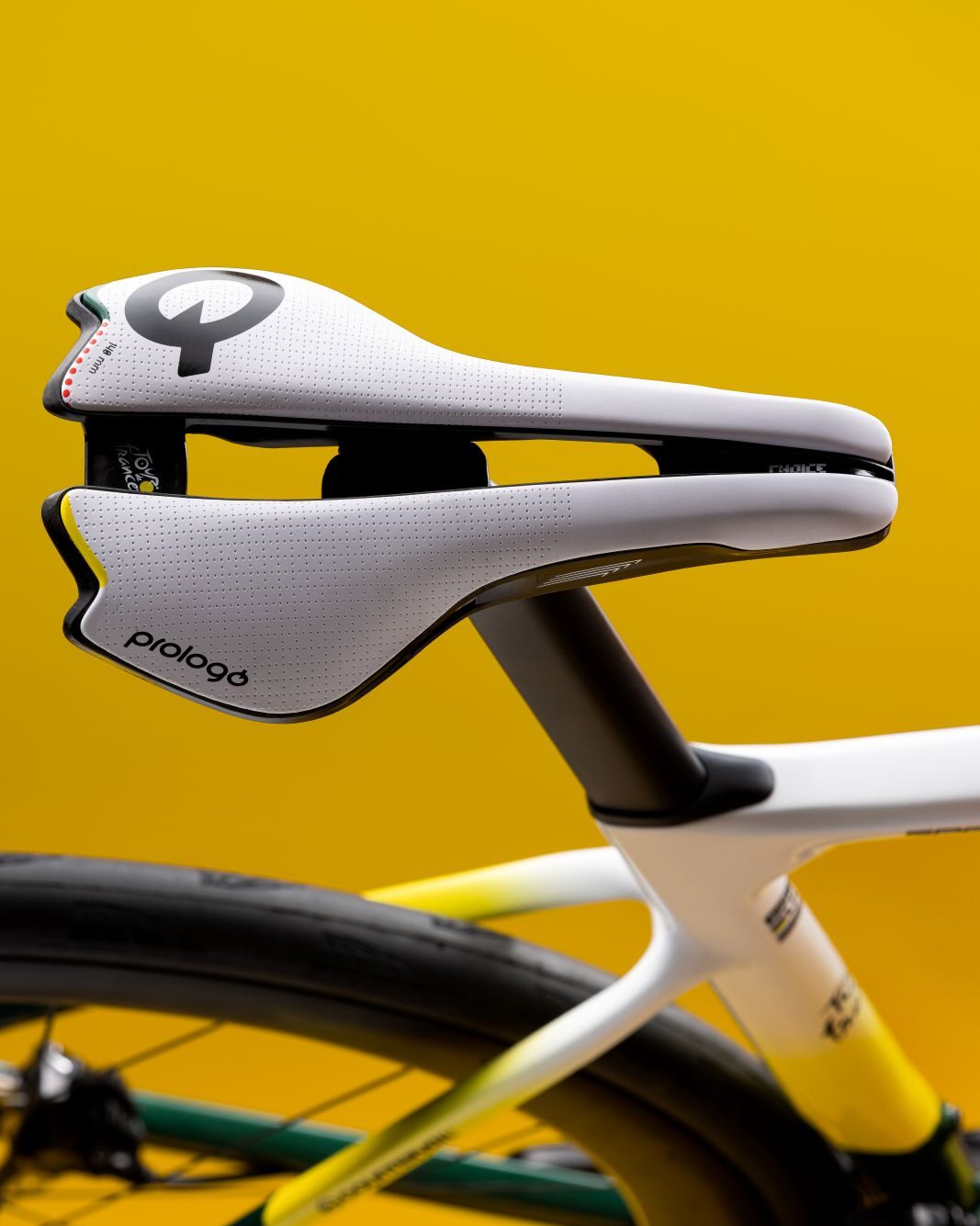 Custom Prologo Tour de France saddle on Bianchi Specialissima RC limited edition